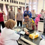 Sambut Hari Bhayangkara ke-78, Polres Aceh Timur Gelar Bakti Kesehatan Donor Darah