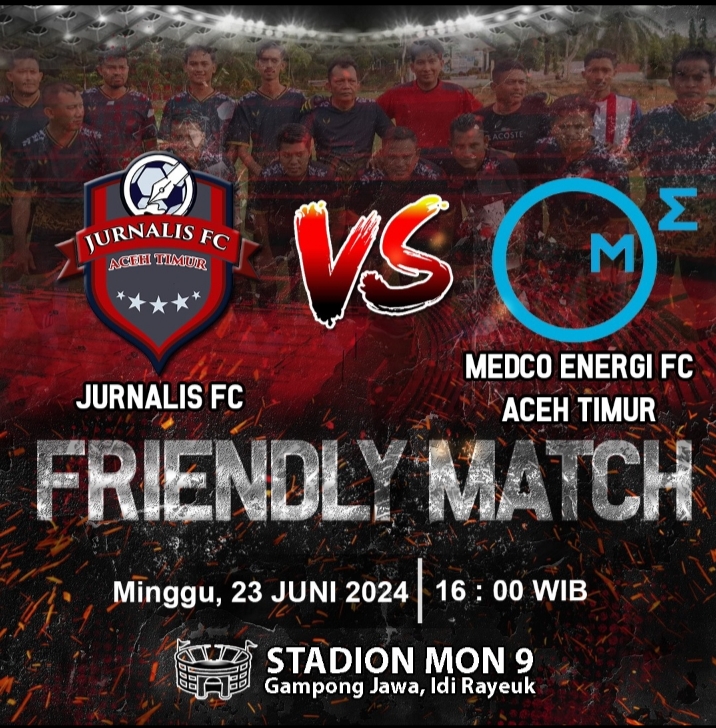 Laga Friendly Match: Malaka United FC Aceh Timur (Medco) Tantang Jurnalis FC