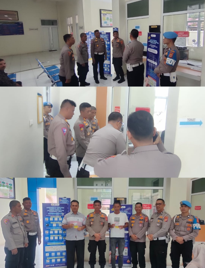 Kapolres Aceh Selatan Cek Kepesertaan Aktif JKN Bagi Pemohon SIM
