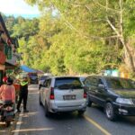 Pengaturan dan Patroli di Puncak Gunung Geurutee Antisipasi Kemacetan dan Pelanggaran Lalulintas