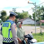 Satlantas Polres Aceh Jaya Himbau Pengguna Jalan untuk Selalu Memakai Helm dan Safety Belt