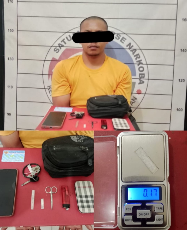 Diduga Miliki 0,17 Gram Sabu, Seorang Pria Ditangkap Satres Narkoba Polres Aceh Selatan