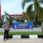 Satlantas Polres Aceh Jaya Lakukan Pemasangan Spanduk Pemberitahuan Operasi Patuh Seulawah 2024