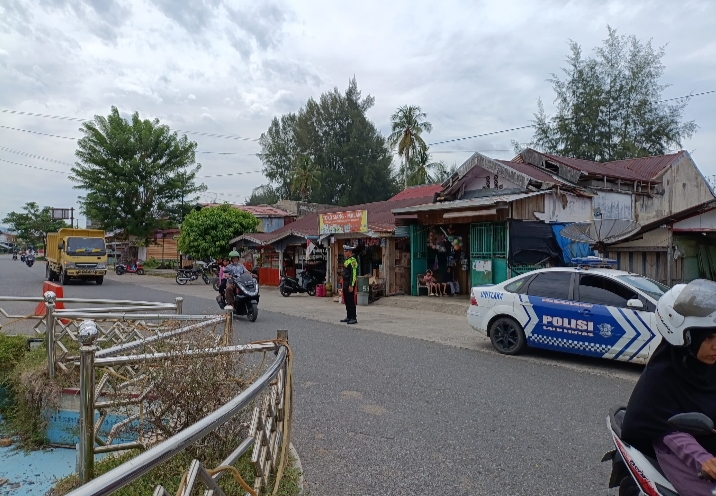 Patroli Tempat Keramaian di Wilayah Hukum Polres Aceh Jaya