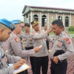 Tingkatkan Disiplin, Sipropam Polres Aceh Jaya Lakukan Pemeriksaan Surat Kelengkapan Anggota dan ASN Polri serta Sikap Tampang