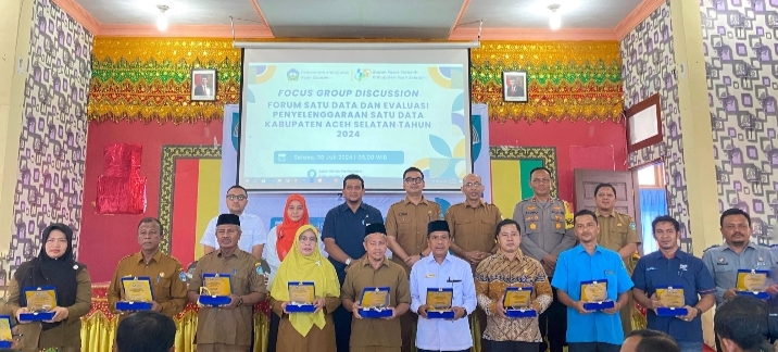 Pemkab Aceh Selatan bersama BPS Menyelenggarakan FGD Forum Satu Data dan Evaluasi Penyelenggaraan Satu Data Tahun 2024