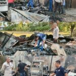 Pasca Kebakaran,Tim Inafis Satreskrim Polres Aceh Selatan Olah TKP Kebakaran di Labuhanhaji