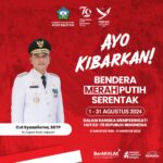 Sambut HUT ke 79 Kemerdekaan RI, PJ Bupati Himbau Masyarakat Kibarkan Bendera Merah Putih