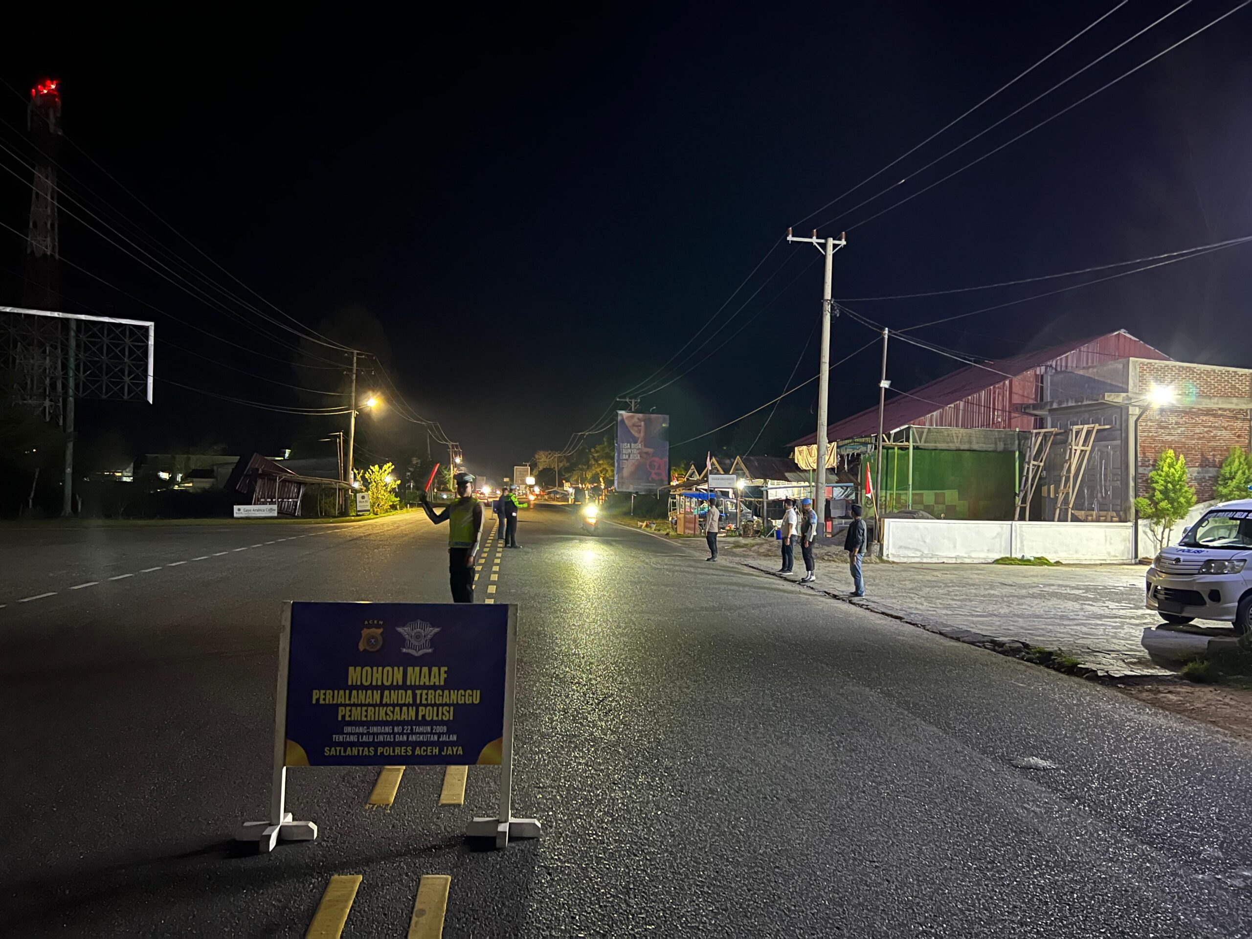 Razia Cipta Kondisi: Antisipasi Pelanggaran Lalin di Jalan Lintas Banda Aceh – Meulaboh