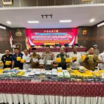 Polda Aceh Musnahkan Barang Bukti Sabu 226 Kg dan Ganja 1,2 Ton