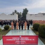 Sambut Hari Pengayoman, Lapas Idi Gelar Upacara Tabur Bunga di TMP Kota Langsa