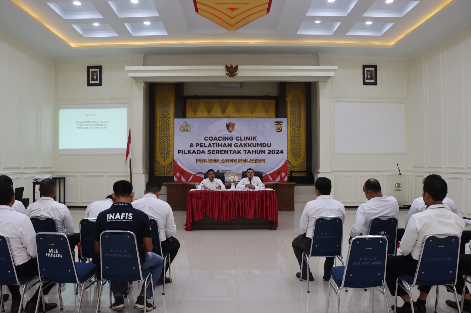 Sat Reskrim Polres Aceh Selatan Gelar Coaching Clinic dan Pelatihan Gakkumdu Jelang Pilkada Serentak 2024