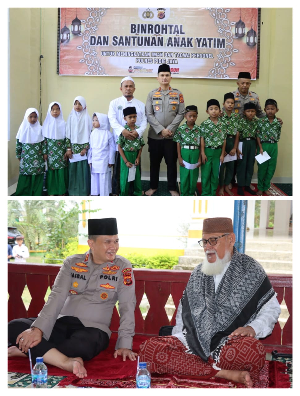 Kapolres Pidie Jaya Santuni Anak Yatim dan Perkuat Sinergi dengan Ulama untuk Pilkada Damai