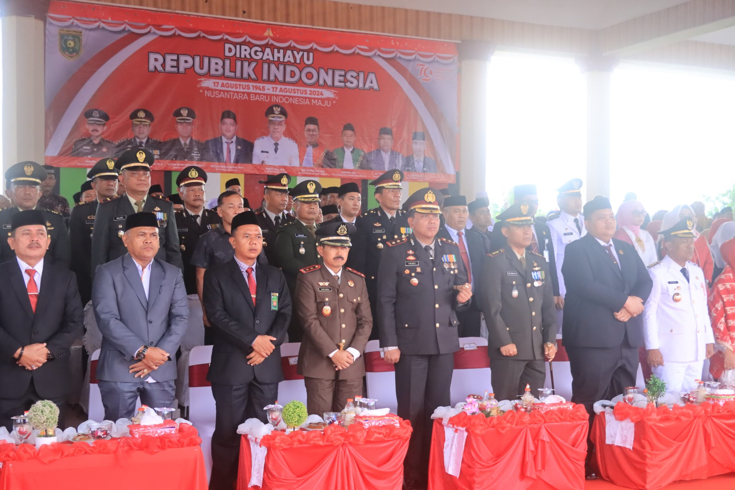 Jajaran Polres Subulussalam Hadiri Upacara Peringatan Hari Kemerdekaan Indonesia Ke-79