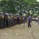 Polres Pidie dan Batalyon A Sat Brimob Polda Aceh Gelar Simulasi Sispamkota, Jelang Pilkada 2024