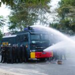 Polres Aceh Jaya Gelar Simulasi Sispamkota, Kesiapan Pengamanan Pilkada 2024