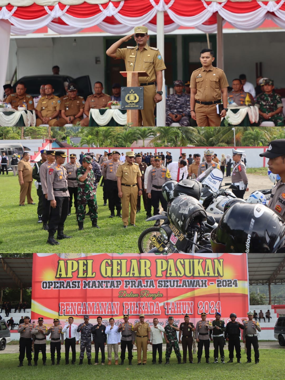 Polres Aceh Selatan laksanakan Apel Gelar Pasukan Operasi Mantap Praja Seulawah 2024