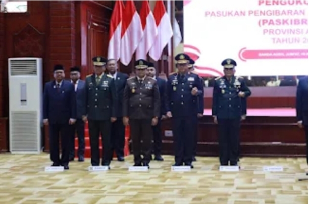 Kapolda Aceh Hadiri Pengukuhan Paskibraka Provinsi Aceh