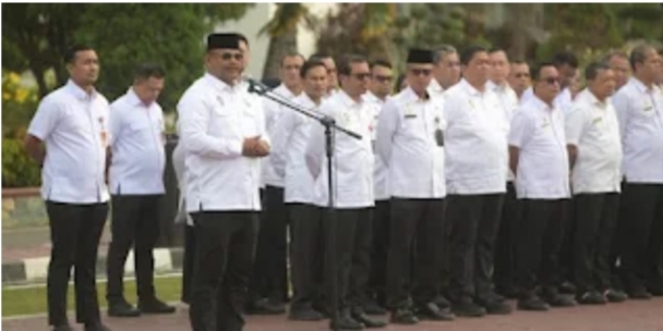 Pj Gubernur Aceh Safrizal Pimpin Apel Perdana, Tegaskan Komitmen Sukseskan PON XXI