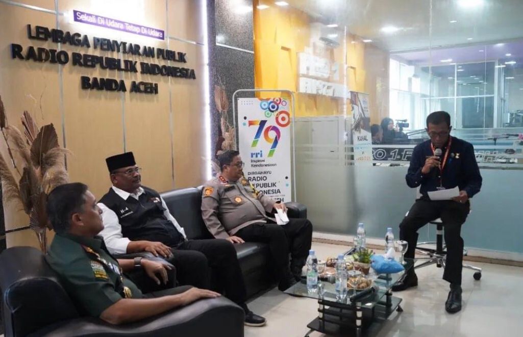 Pangdam IM Bersama Pj. Gubernur Aceh dan Kapolda Aceh Jadi Narasumber Dialog Persiapan PON XXI Aceh-Sumut di RRI Banda Aceh