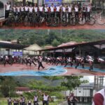 Senam Sehat dan Sepeda Santai Meriahkan Hari Lalu Lintas Bhayangkara ke-69 Polres Aceh Selatan
