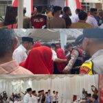 Puluhan Personel Polres Aceh Selatan Amankan pengundian Nomor Urut Paslon Bupati dan Wabup