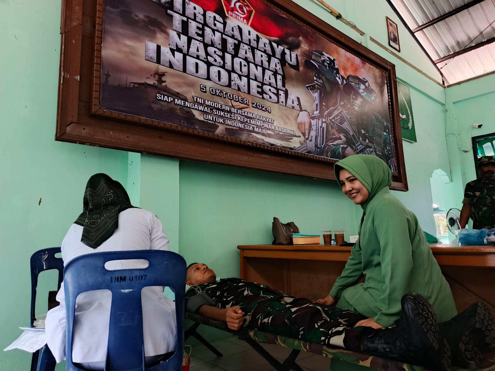 Sambut HUT TNI ke-79, Kodim 0107 Aceh Selatan Gelar Donor Darah Massal