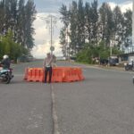 Satlantas Polres Aceh Jaya Gelar Strong Point Pagi di Lokasi Rawan Laka dan Kemacetan
