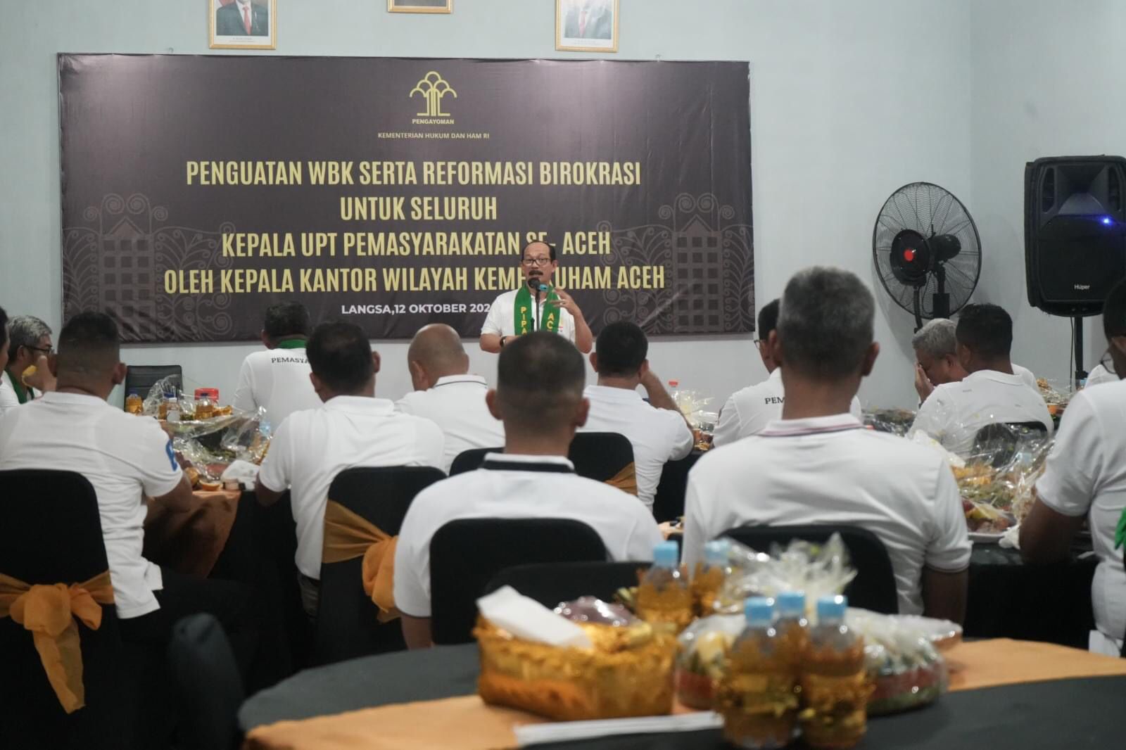 Pimti Pratama Kemenkumham Aceh Berikan Penguatan Reformasi Birokrasi Kepada Kepala UPT Pemasyarakatan di Aceh