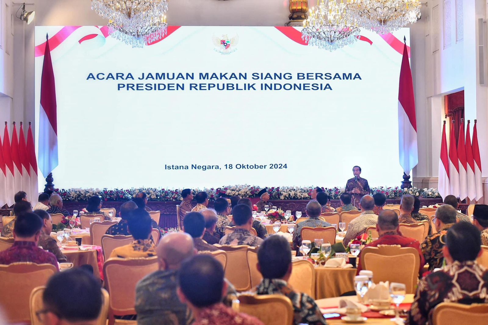 Jelang Purnatugas, Presiden Joko Widodo Menggelar Jamuan Santap Siang Bersama