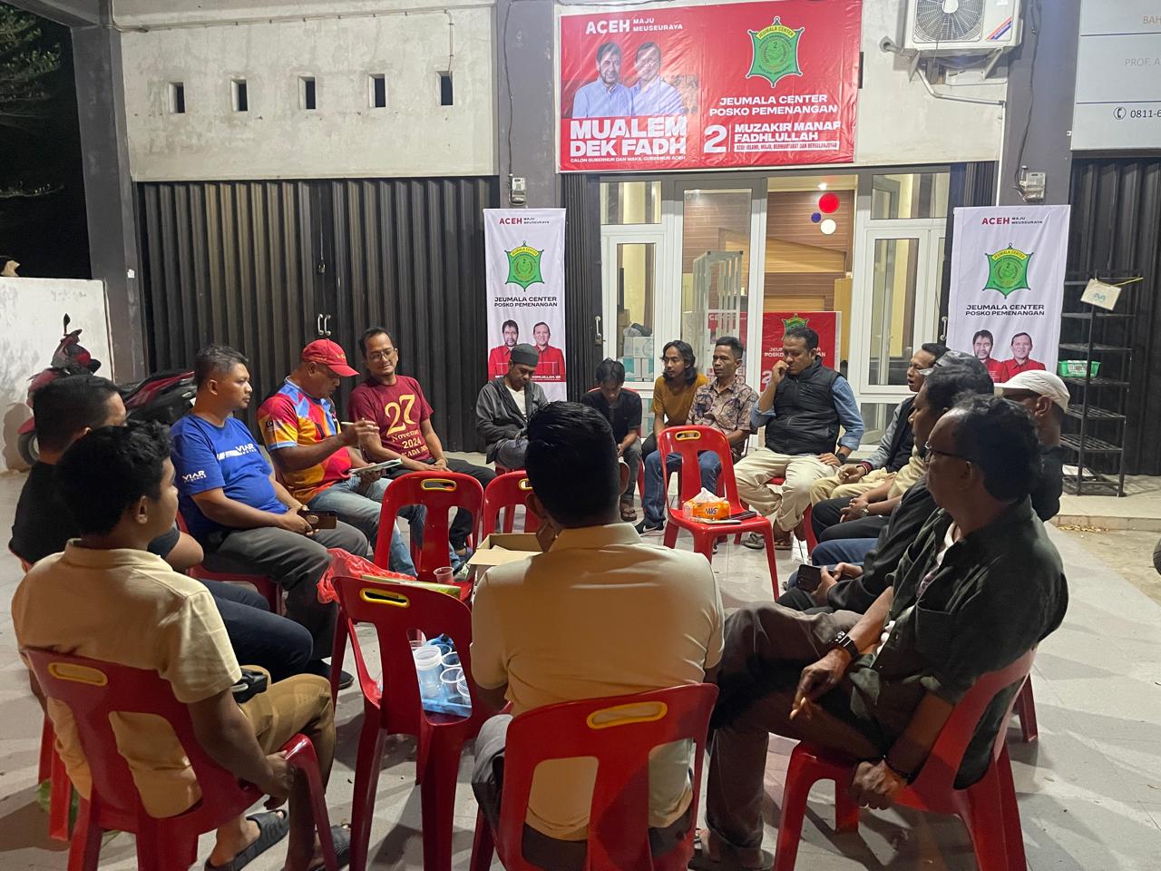 Jeumala Center, Posko Relawan santri Muallem – Dek Fadh Resmi Berdiri