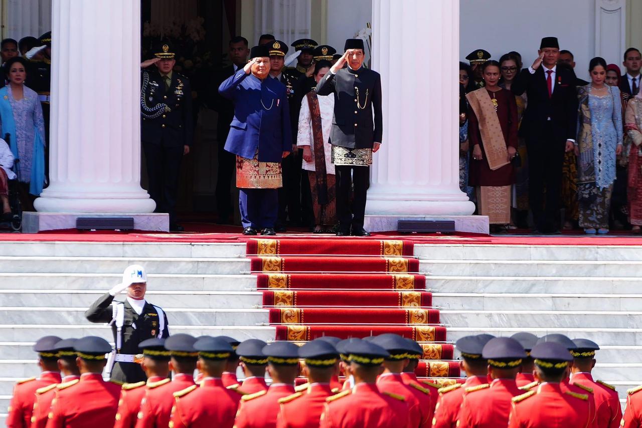 Panglima TNI Hadiri Acara Pelepasan Presiden ke-7 Jokowi dan Penyambutan Presiden Terpilih Prabowo Subianto