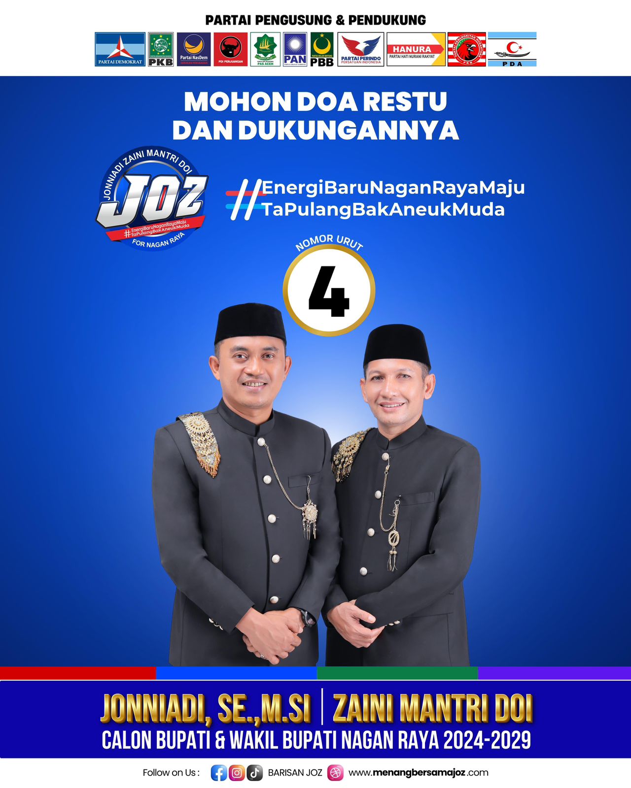 Pasangan JOZ Menaruh Harapan Masyarakat Nagan Raya Pemimpin Kedepan