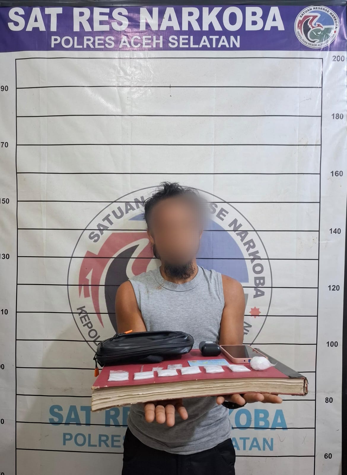 Diduga Miliki Sabu 41,27 Gram, Seorang Petani Diamankan Sat Resnarkoba Aceh Selatan