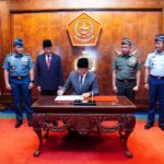 Panglima TNI Terima Kunjungan Menteri Pertahanan RI di Mabes TNI