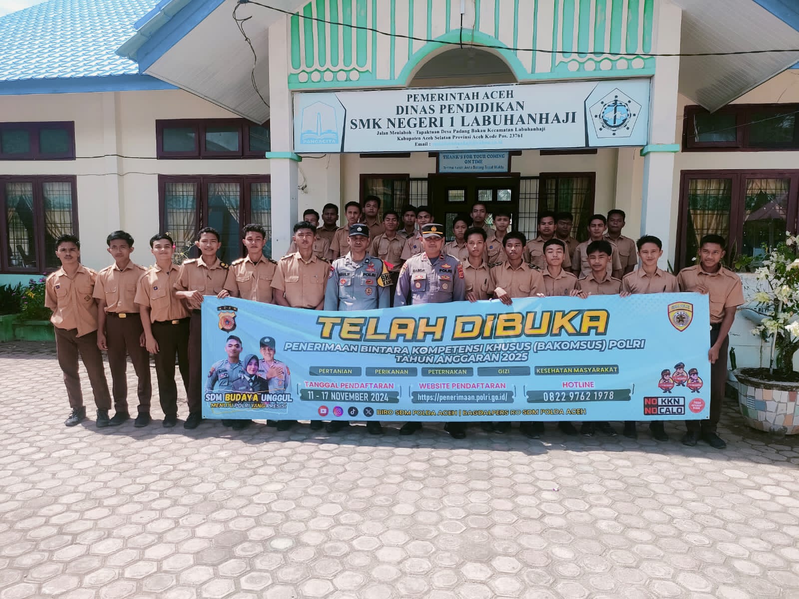 Polres Aceh Selatan Sosialisasi Penerimaan Polri jalur Bakomsus