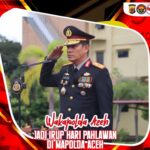 Wakapolda Aceh Jadi Irup Hari Pahlawan di Mapolda Aceh
