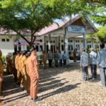 Kapolsek Jajaran Polres Aceh Jaya Ikuti Apel Gabungan Satlinmas Pamsung TPS Pilkada 2024