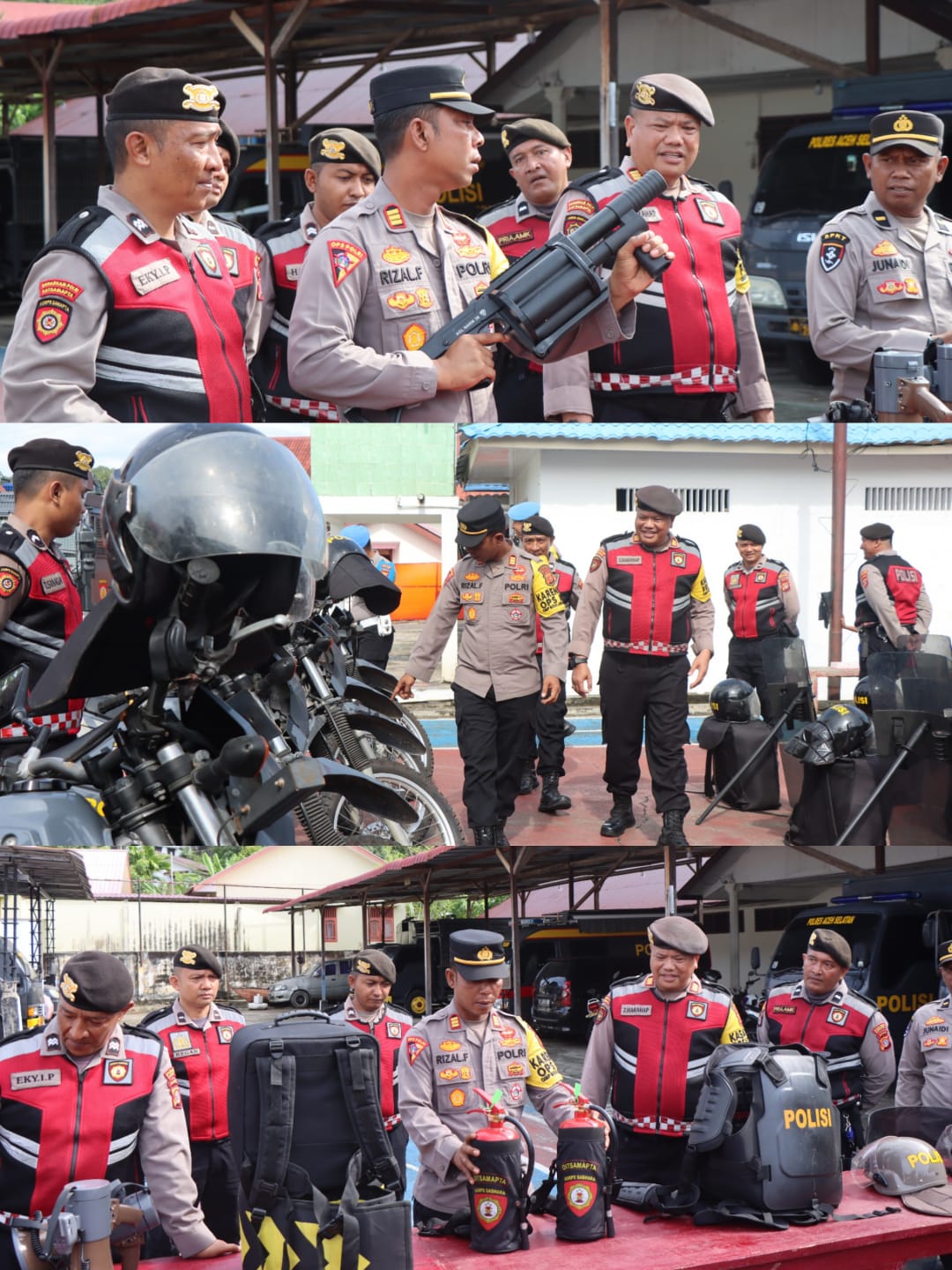 Polres Aceh Selatan Gelar Apel Kesiapan Sat Samapta Untuk Pengamanan Kampanye Jelang Pilkada 2024