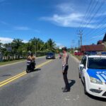 Sat Lantas Polres Aceh Jaya Laksanakan Patroli Rutin Ciptakan Kamtibcarlantas