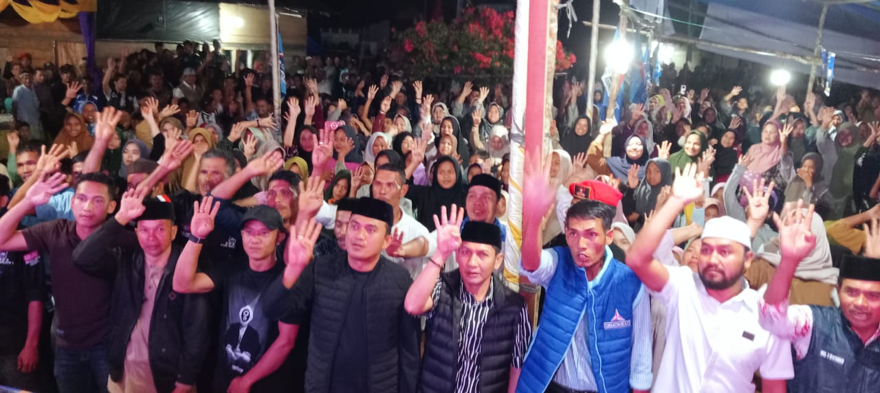 Hadiri Kampanye Pasangan JOZ, Masyarakat Beutong Ateuh Banggalang Kosongkan Kampung