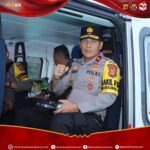 Wakapolda Aceh Didampingi 4 PJU Polda Aceh Pantau Situasi Kamtibmas di Lhokseumawe Gunakan Helikopter