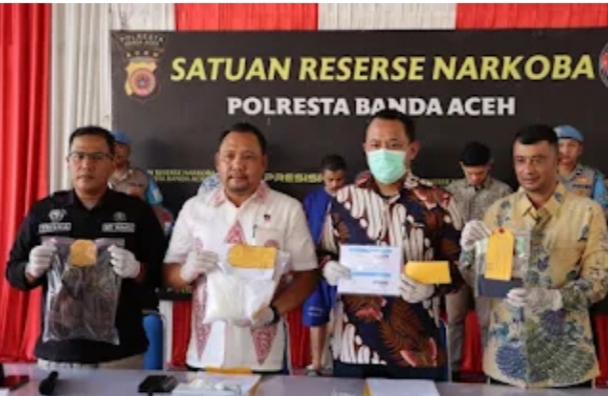 Nekat Bawa Sabu Ke Jakarta, Dua Pemuda Kini Diamankan di Polresta Banda Aceh