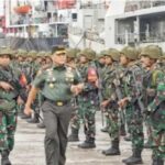 Pangdam Iskandar Muda Pimpin Upacara Pemberangkatan 450 Personel Satgas Pamtas RI-PNG Kewilayahan Yonif 112/Dharma Jaya