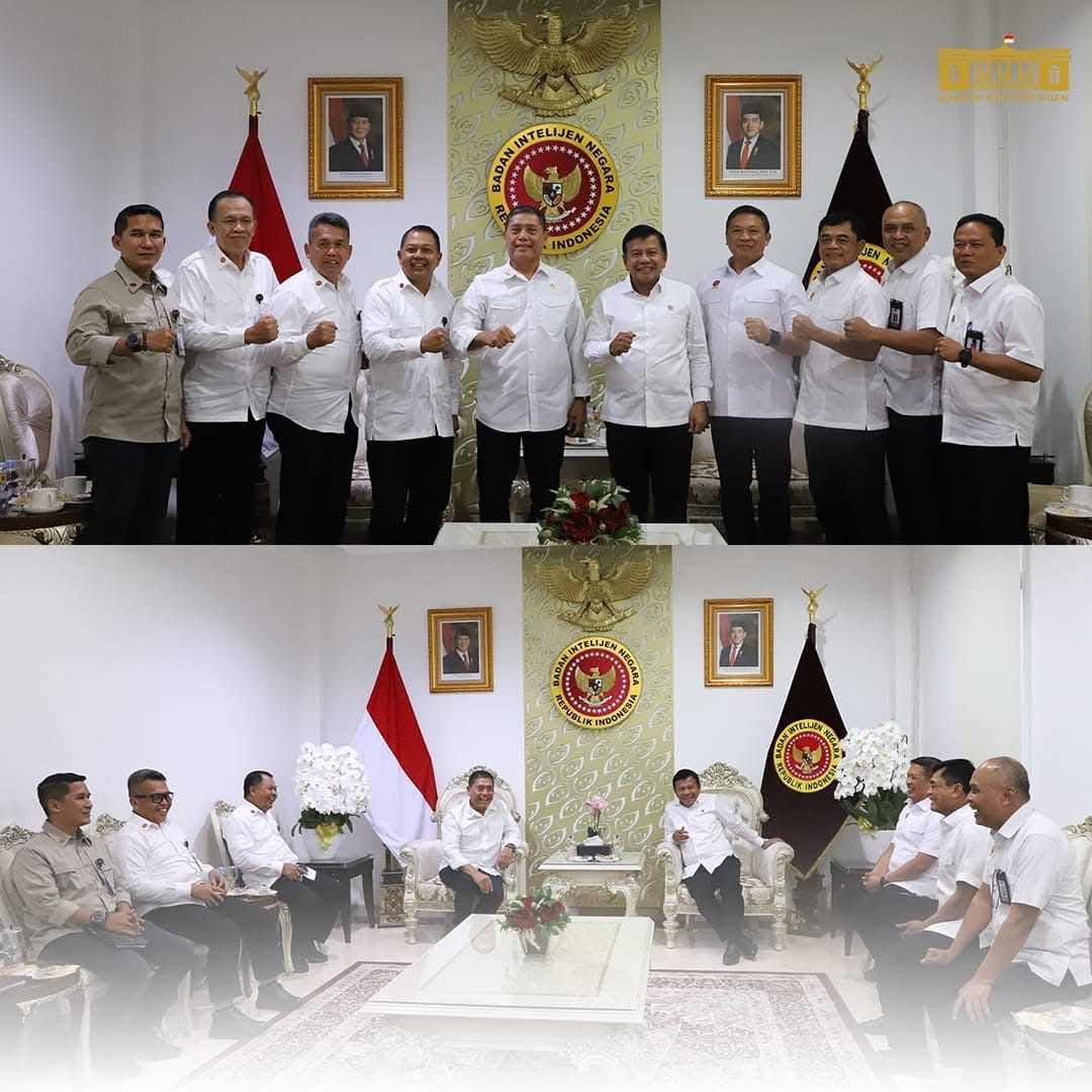 Kepala Staf Kepresidenan Kunjungi Kepala Badan Intelijen Negara di Kantor BIN RI
