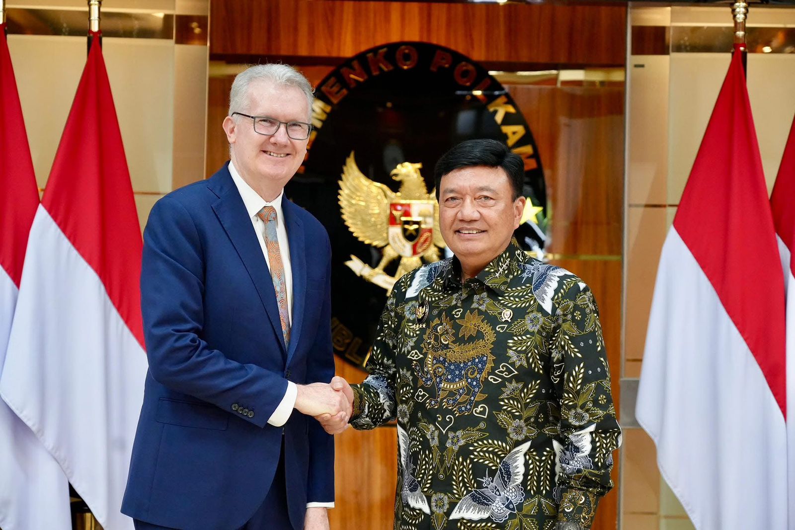 Bertemu Mendagri Australia, Menko Polkam Perkuat Kemitraan Kedua Negara
