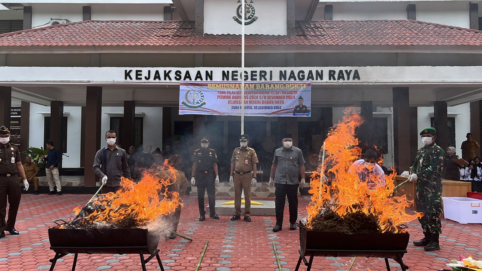 Kejari Nagan Raya Musnahkan Barang Bukti Yang Telah INKRACHT