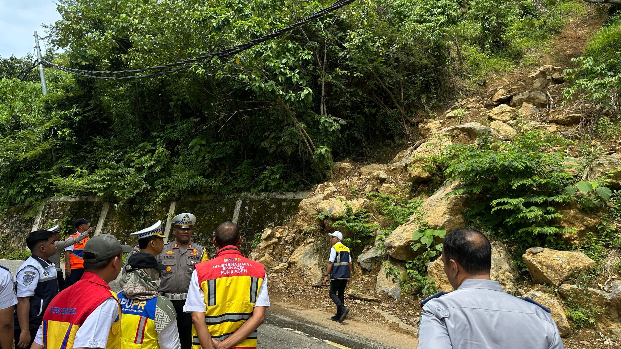 Ditlantas Polda Aceh Supervisi Blackspot dan Rawan Longsor di Aceh Selatan