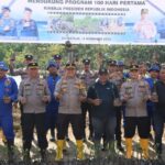Dukung 100 Hari Asta Cita Presiden, Polres Aceh Timur Tanam Pohon