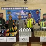 Polisi Amankan Puluhan Botol Miras Pada Tahun Baru 2025